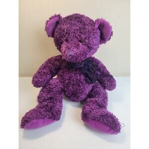 Russ Berrie Grapes Purple Teddy Bear Sparkle Soft Plush Stuffed Animal Toy